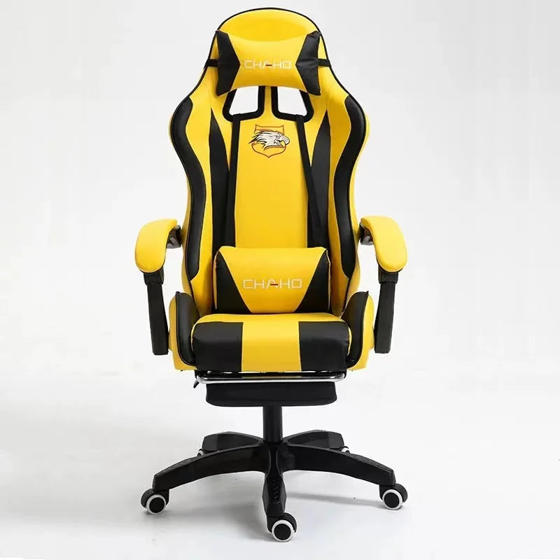 2025 New computer chair Green gaming chair PU leather office swivel chair lift bedroom furniture fashion sillas gamer chair