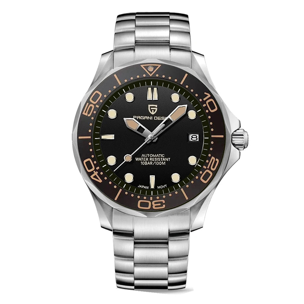 PAGANI DESIGN 007 Mechanical Wristwatch for Men Luxury Automatic Watch NH35A AR Sapphire Crystal Waterproof Clock 2024 New