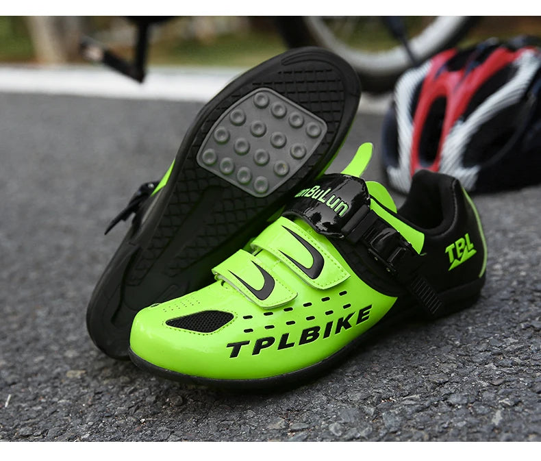 New Men's and Women's Bicycle Shoes,Outdoor Cycling Shoes,Three Functional Soles,Professional Training Shoes