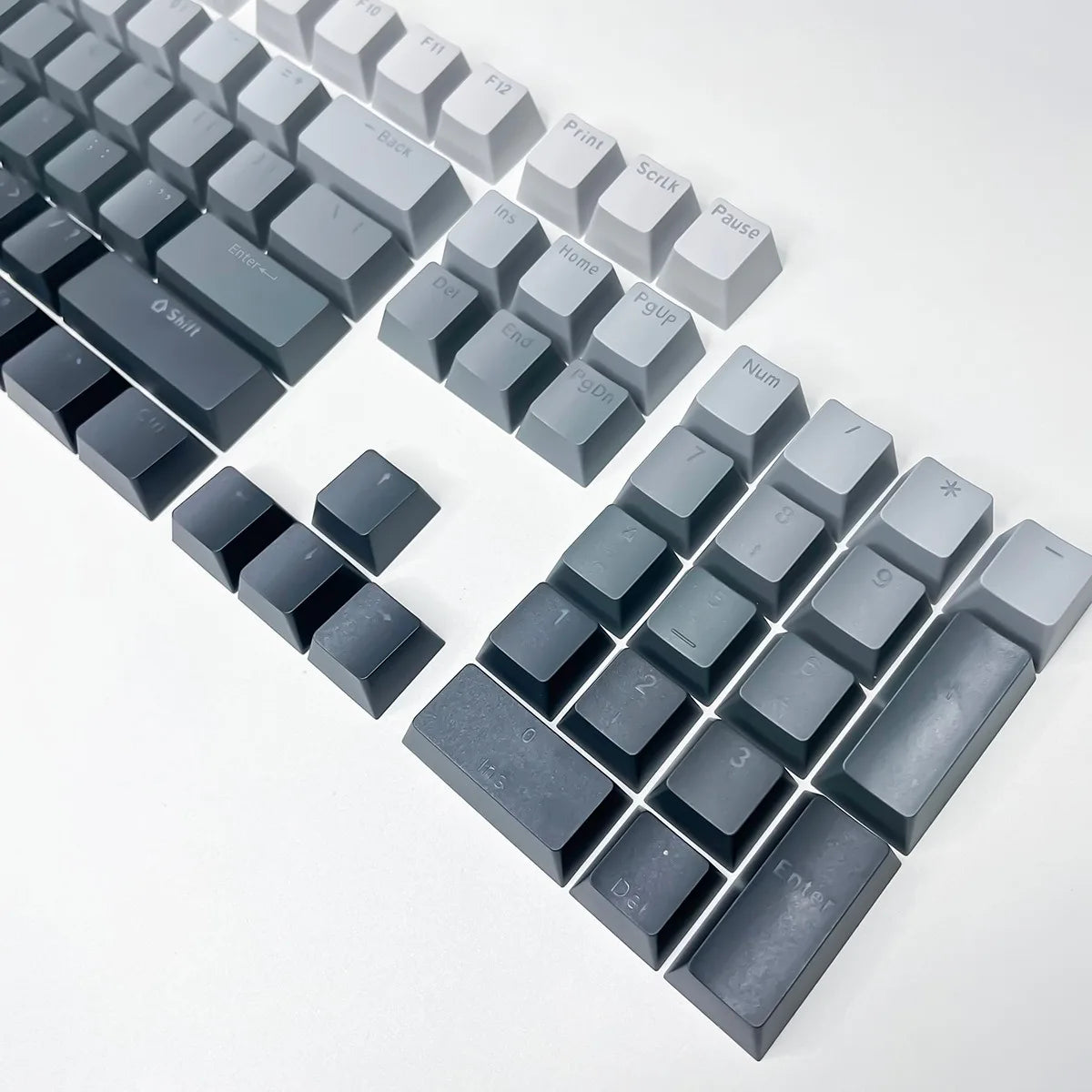 Black Pink Gradient Keycaps For Cherry MX Switch Mechanical Keyboard OEM Profile PBT Keycap Backlit RGB Gamer ISO Layout Key Cap
