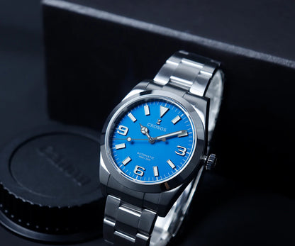 Cronos EX Diver Mechanical Men Watch 39mm Automatic PT5000 / Miyota 90S5 Sapphire Glass Bushed Bracelet Glide Clasp 10ATM L6031