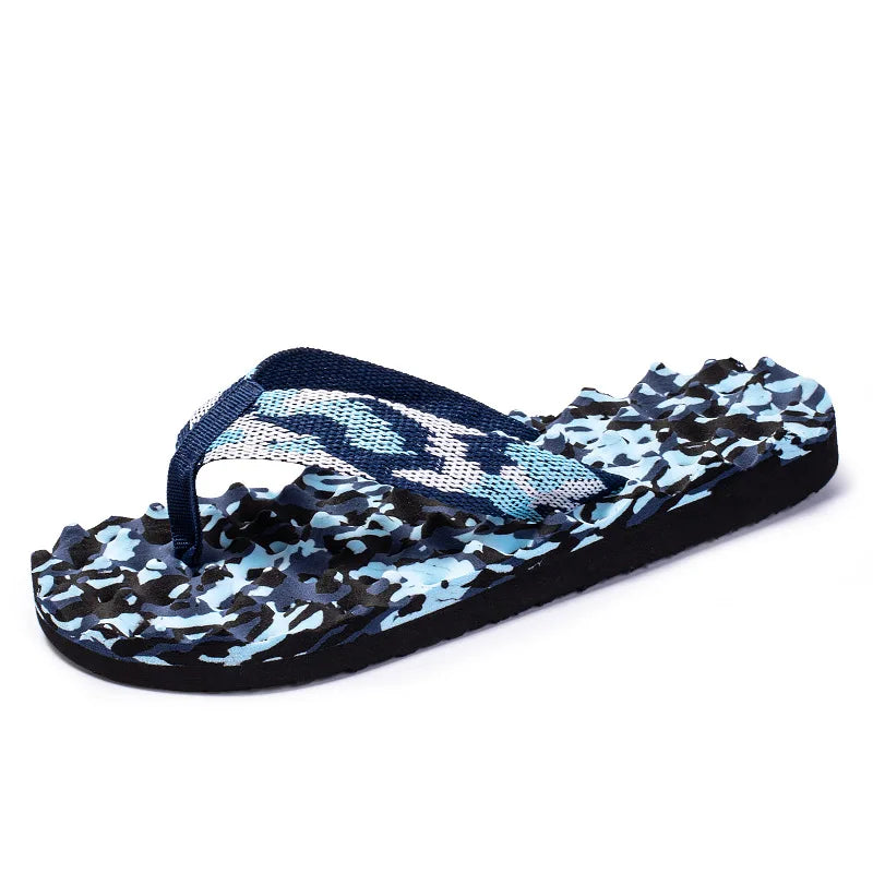 Pantoufles d'intérieur décontractées pour hommes, tongs, sandales de plage, diapositives plates coordonnantes, chaussures de maison, été