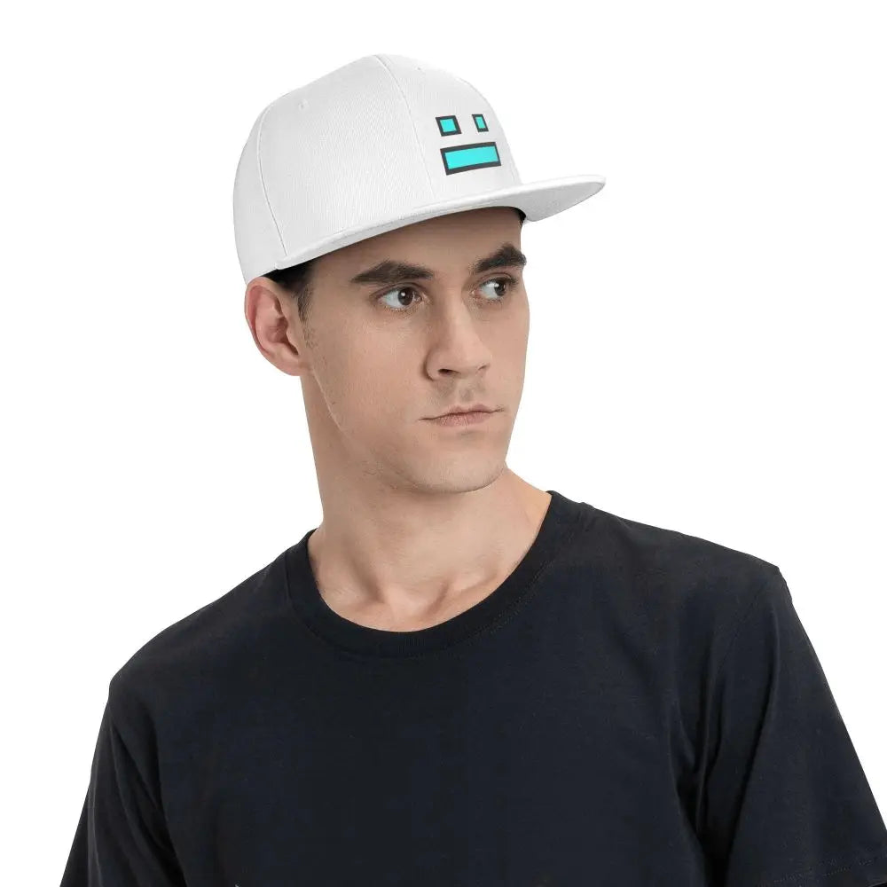 Bonés de basebol «Geometry Dash» para videojogos, bonés snapback para homem e mulher, bonés ajustáveis, bonés de basebol hip-hop, casquette