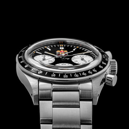 Thorn T010 37mm Quartz Watch VK63 Movement Mens Chronograph Watch Sapphire K9 Glass Luminous Waterproof Fashionable Retro Watch
