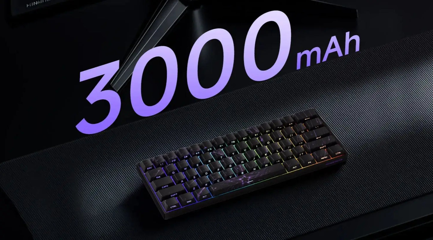 MONSGEEK FUN60 PRO&MAX HE Mechanische Tastatur mit Magnetschaltern, 60% kabellose Gaming-Tastatur, Rapid Trigger, 8K ARGB, Custom-Tastatur