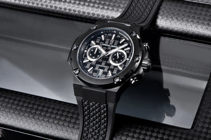Relojes de cuarzo para hombre PAGANI DESIGN: cronógrafo deportivo de lujo, hermético, con agujas luminiscentes y cristal de zafiro con tratamiento antirreflectante