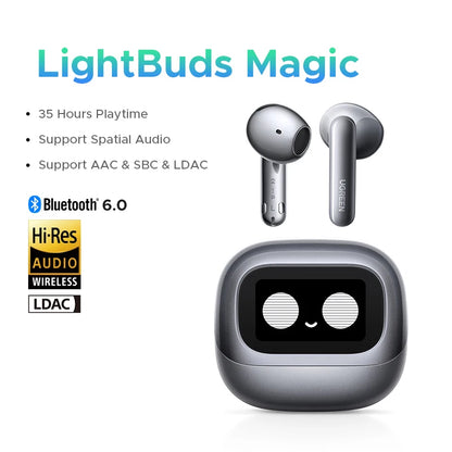 UGREEN ANC Semi-open TWS Adaptive Active Noise Cancelling Earbuds LDAC Hi-Res Audio Wireless Bluetooth Earphones Headphones
