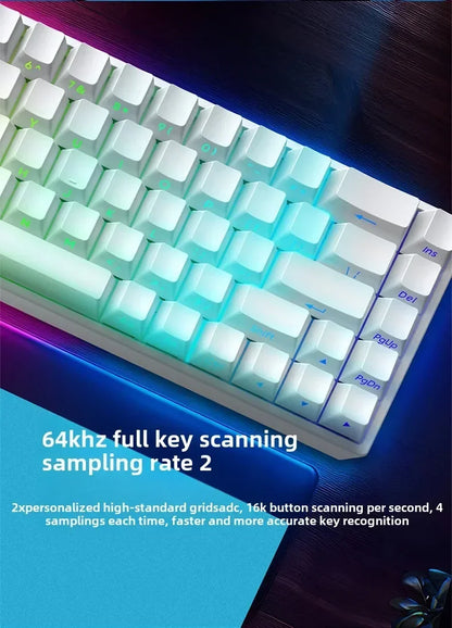 IROK Mars68 PRO Gaming Magnetic Switch E-sport Wireless Mechanical Keyboard RGB Long Battery Custom Hot Swap Gaming Accessories