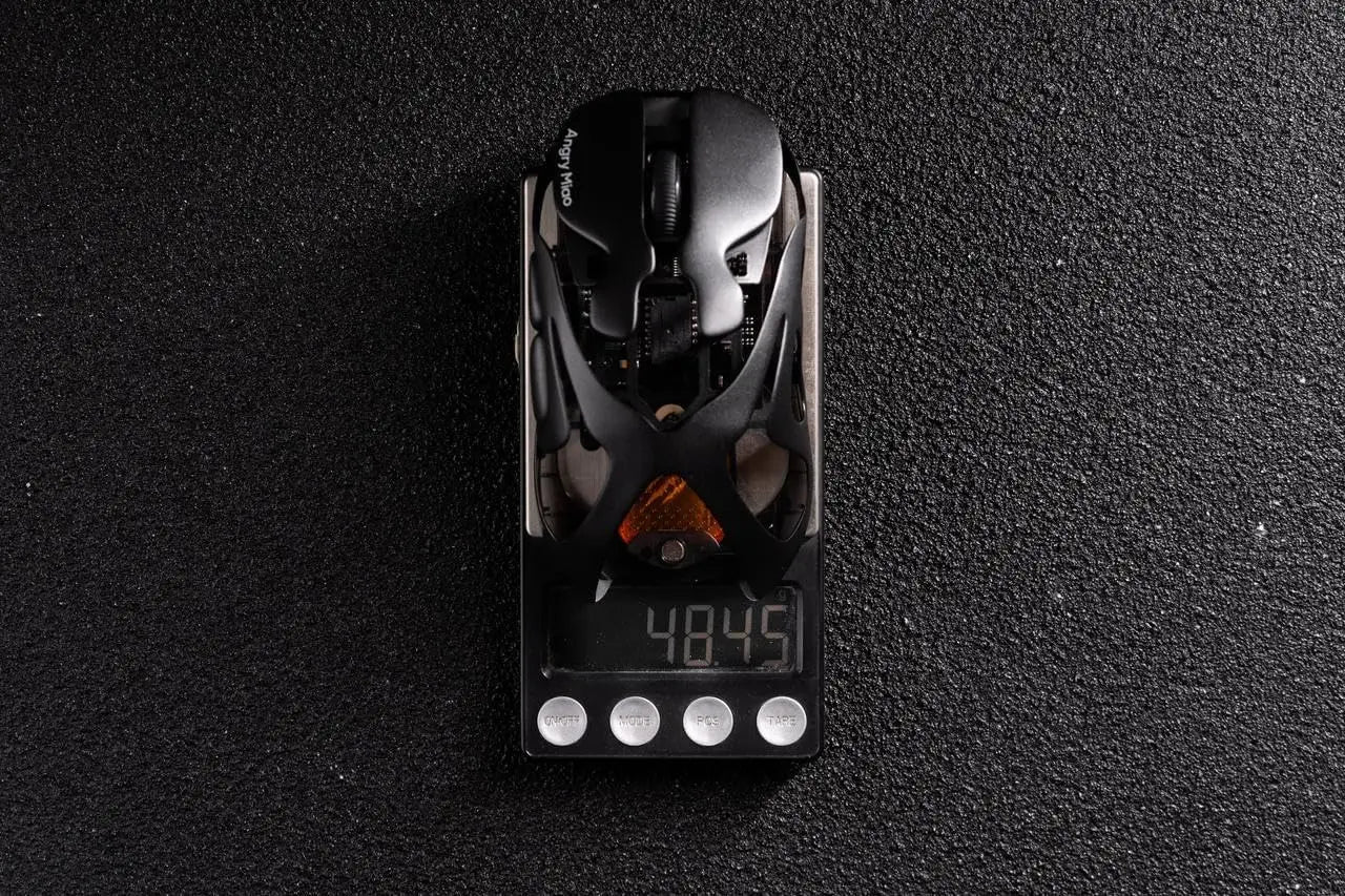 Angry Miao Infinity Gaming Wireless Mouse Metal Ultralight Hollow Hot-Swappable PAW3950 Dual 8K Wired Tri-Mode