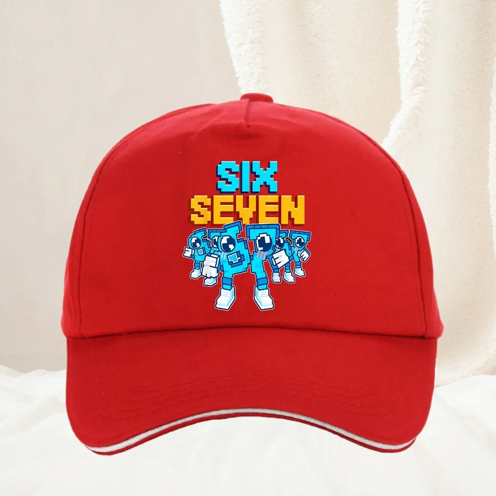 Meme 67 Six Seven 6 7 Talianska bejzbalová čiapka Brainrot pre mužov, trucker čiapka, jarná, ležérna, outdoorová, do posilňovne, slnečná clona, snapback čiapka