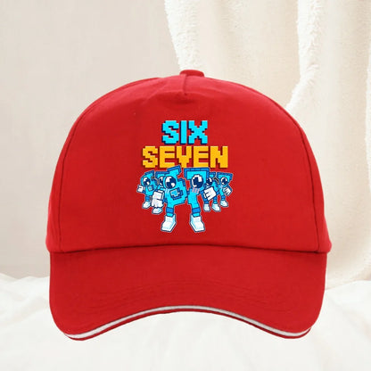 Meme 67 Six Seven 6 7 Talianska bejzbalová čiapka Brainrot pre mužov, trucker čiapka, jarná, ležérna, outdoorová, do posilňovne, slnečná clona, snapback čiapka