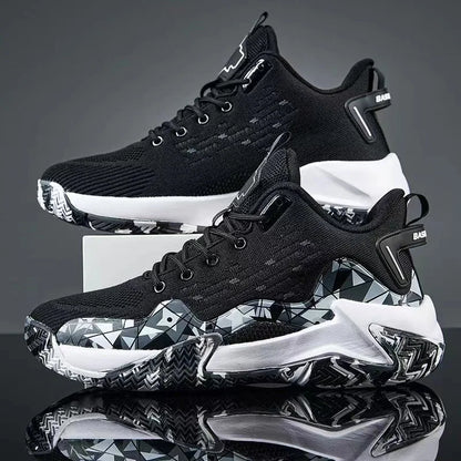 Men Basketball Shoes Breathable Cushioning Non-Slip Wearable High Quality Sports Shoes Gym Training Athletic Basketball Sneaker