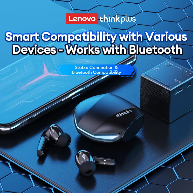 5PCS Original Lenovo GM2 Pro TWS Wireless Headphones Bluetooth 5.3 Earphones Touch Control HD Earbuds Sports Headphone with Mic