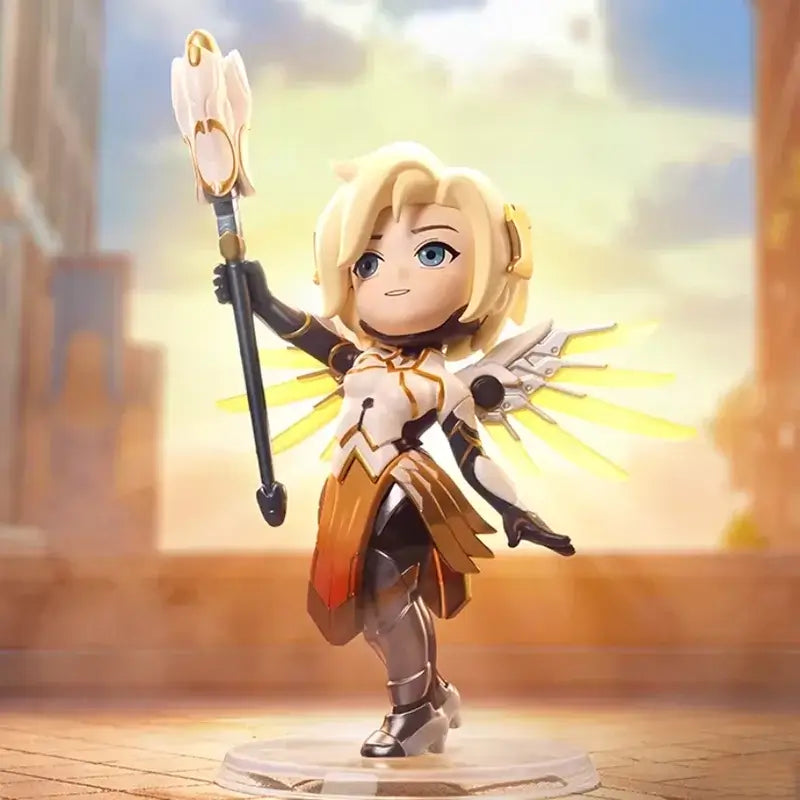 POP MART Overwatch Play of The Game Series Caja Sorpresa Blind Box Juguetes Kawaii Adornos Figuras Decoración del Hogar Muñecos Modelo de Escritorio