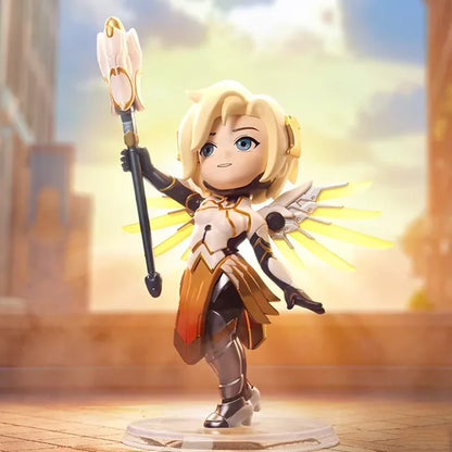 POP MART Overwatch Play of The Game Series Caja Sorpresa Blind Box Juguetes Kawaii Adornos Figuras Decoración del Hogar Muñecos Modelo de Escritorio