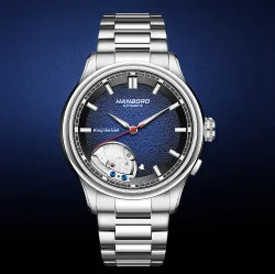 Montre mécanique automatique pour homme, modèle « Ciel étoilé » : design squelette, style constellation, boîtier en acier inoxydable, affichage en relief, fonction luminescente et étanchéité.