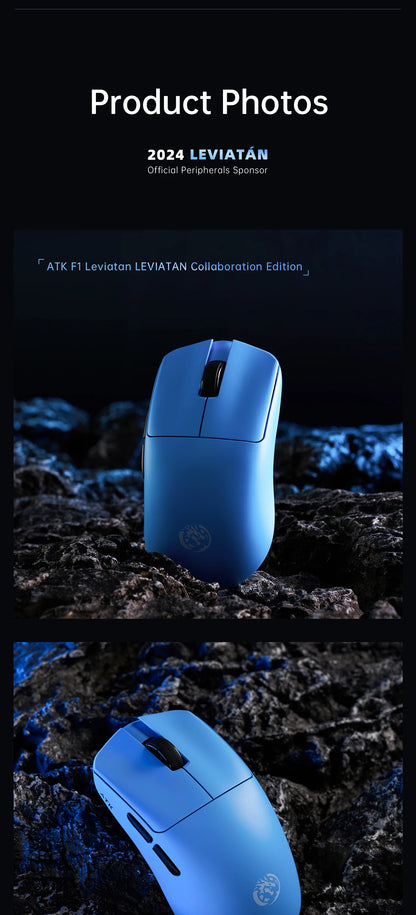 ATK BlazingSky F1 Extreme trådlös gamingmus PAW3950 Ultra Dual-Mode 8000Hz 35g lätt e-sport-FPS-mus