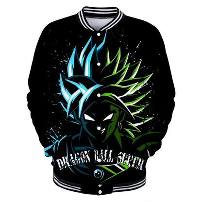 Uniforme da baseball streetwear Dragon Ball per uomo e donna, costume Son Goku per adulti, giacca primaverile e autunnale, cardigan, felpa, idea regalo