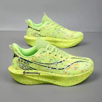 Zapatillas de running con placa de carbono 2026, amortiguación para maratón, deportivas para hombre y mujer, transpirables, ligeras, cómodas, atléticas y antideslizantes