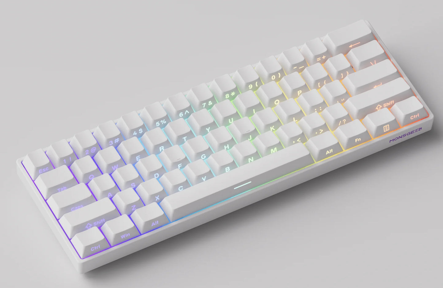 MONSGEEK FUN60 PRO&MAX HE Mechanische Tastatur mit Magnetschaltern, 60% kabellose Gaming-Tastatur, Rapid Trigger, 8K ARGB, Custom-Tastatur
