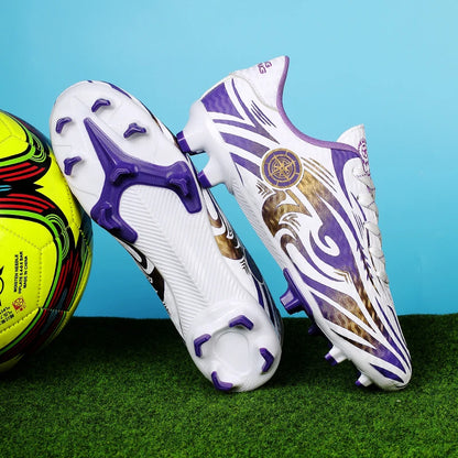 Scarpe da calcio da uomo, comode e traspiranti, per ragazzi, leggere e antiscivolo, scarpe da allenamento per erba, turf e sport all’aperto