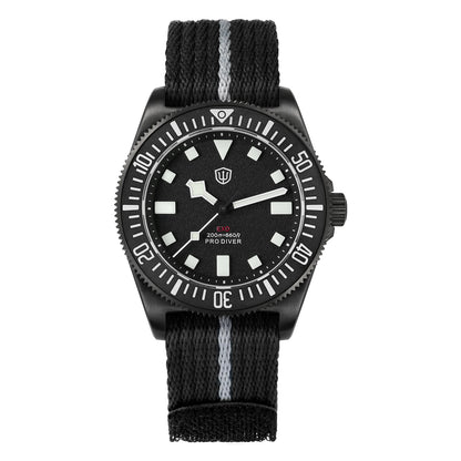 Watchdives EXD V2 40mm Titanium Watch Exchangeable X Design VH31 Sweep Second Movement Quartz Watches Luminous Waterproof 200M