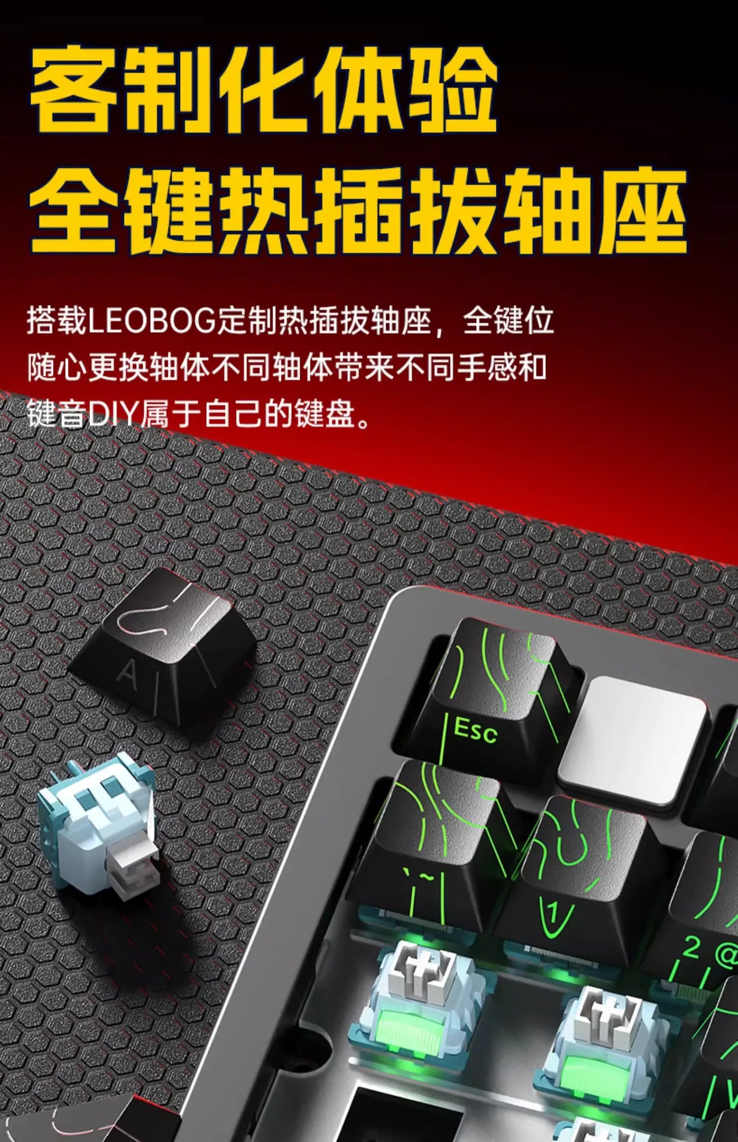 Leobog Hi75C Hi75 Hi75C Pro Aluminum Wireless Custom Mechanical Keyboard Kit Gaming Bluetooth 2.4G Wired Hotswap Gamer Keyboard