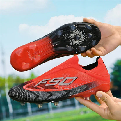Nouvelles chaussures de football pour hommes, chaussures de sport respirantes, chaussures de futsal antidérapantes, chaussures de football ultralégères, haute tige, haute qualité, pour match en extérieur