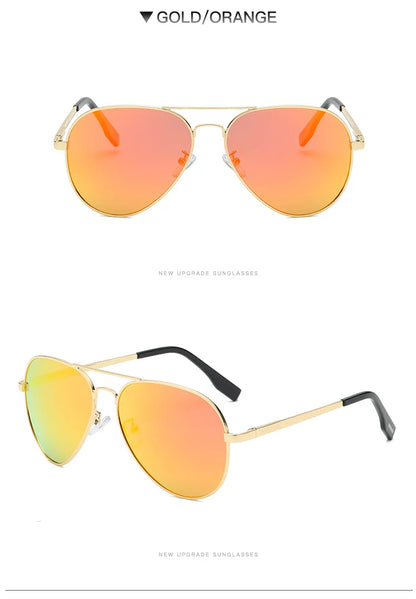 LIOUMO Hochwertige Piloten-Sonnenbrille für Herren, polarisierte Autofahrerbrille für Damen, modische Pilotenbrille, blendfreie Sonnenbrille für Herren