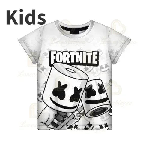 T-shirt 3D Red Jade Fortnite Anime Battle Royale per uomo, donna e bambini - T-shirt Pelly, regalo di compleanno per ragazze e ragazzi