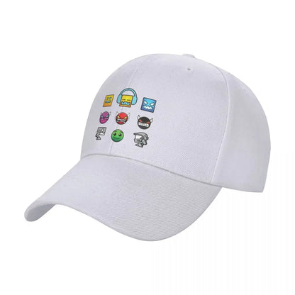 2026 Geometry Dash Baseball Cap Unique hats tactical cap Golf Cap Ladies Men's
