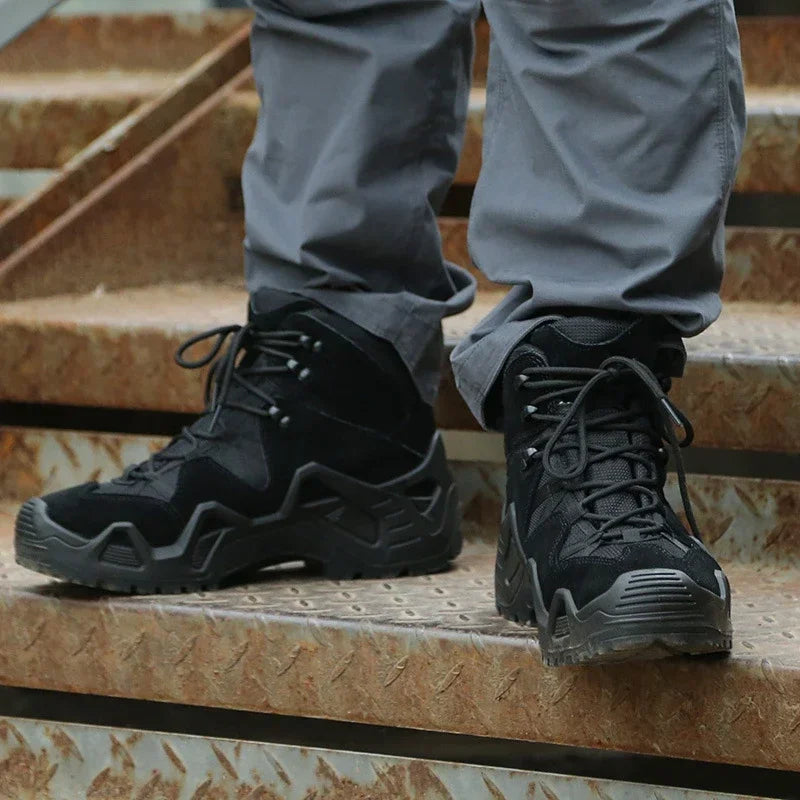 Hommes tactique militaire formation désert bottes mâle en plein air Camping randonnée escalade Trekking chasse chaussures antidérapantes sport baskets