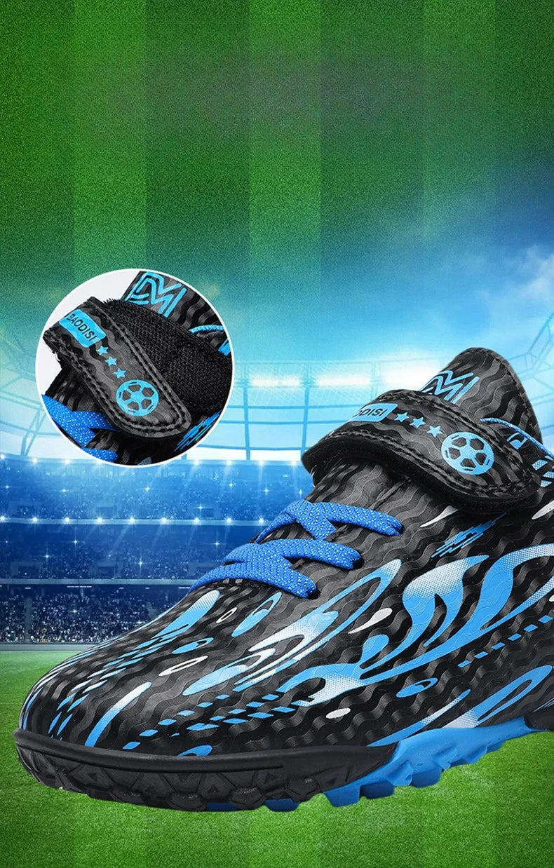 Chaussures de Football professionnelles pour enfants, bottes de terrain de Football d'intérieur pour hommes, chaussures de Football originales TF/AG, crampons de société, entraînement sur gazon rapide