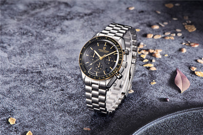 PAGANI DESIGN 2026 New Meteorite pattern dial Luxury Quartz Watch For Men Speed Sport Chronograph AR Sapphire crystal Wristwatch