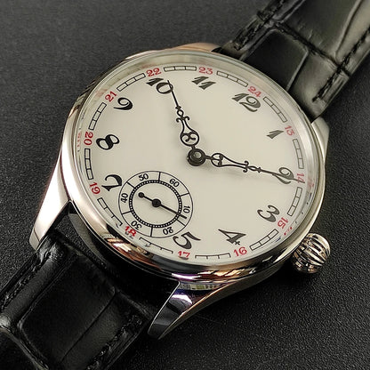 Men's Manual Mechanical Watch Roasted Blue Pin Seagull ST3621 Vintage Business Men's Waterproof Genuine Leather Watch