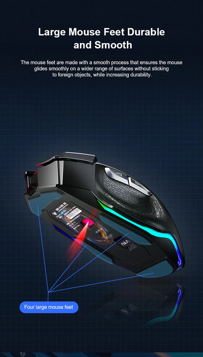 AULA SC550 Gaming Mouse 2.4G Wireless Macro Mouse RGB Backlight Ergonomic Design E-sports Mouse PC Accessories