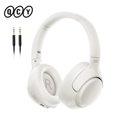 Casque sans fil QCY H3 ANC, réduction de bruit active hybride 43 dB, Bluetooth 5.4, casque Hi-Res avec LDAC, casque supra-auriculaire, 60 heures d'autonomie