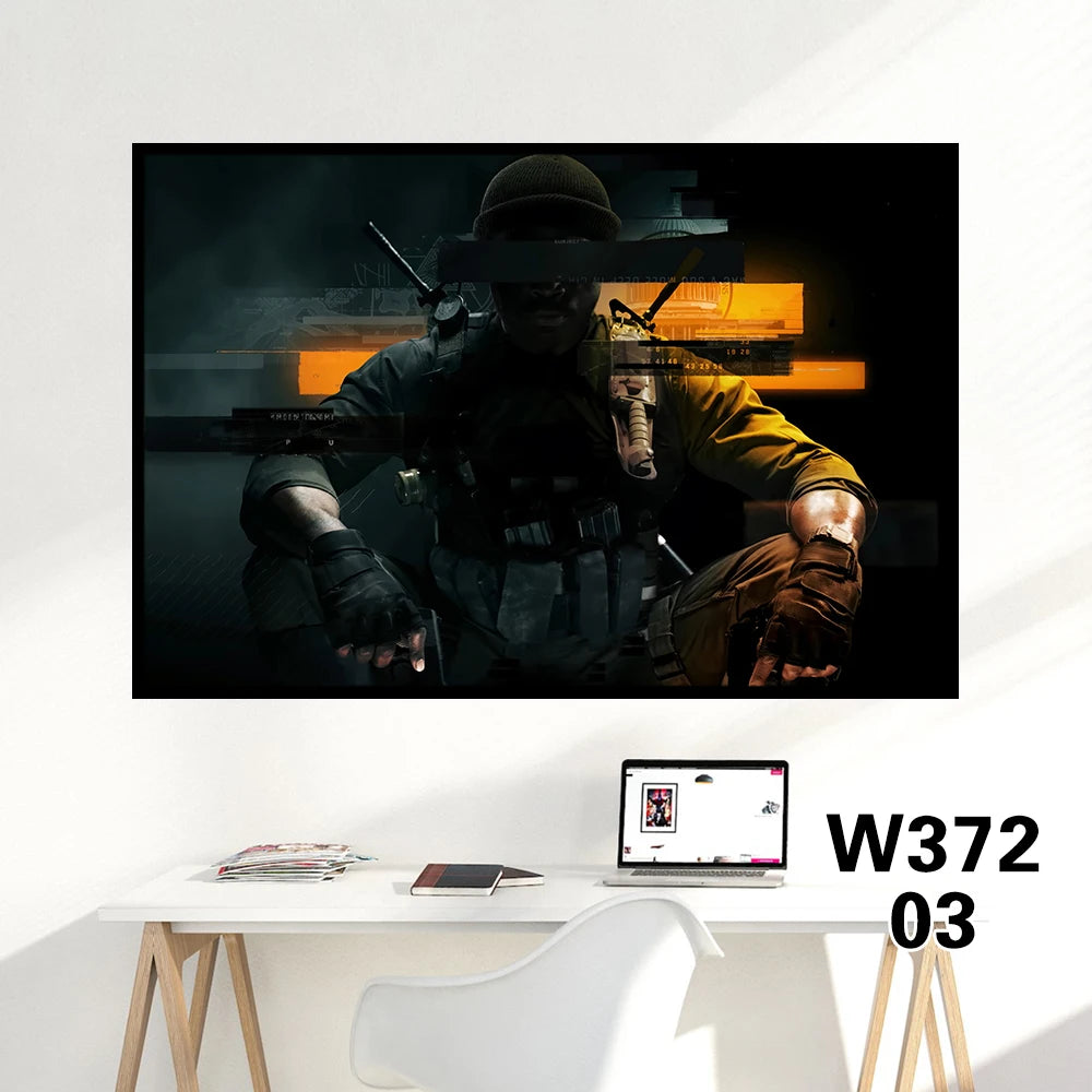 《Call of Duty: Black Ops 6》PS GAME Canvas Poster Call of Duty 21 HD large wall art decorative painting Home bedroom Decor gift