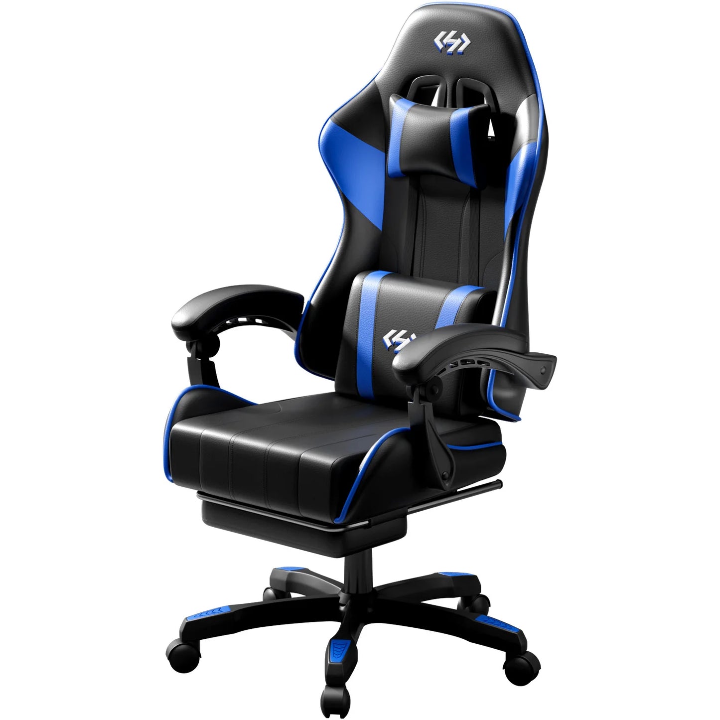 Ergonomic Gaming Chair, Computer Office Chair with Footrest Headrest, Adjustable Height & Backrest Office Chair for Adult