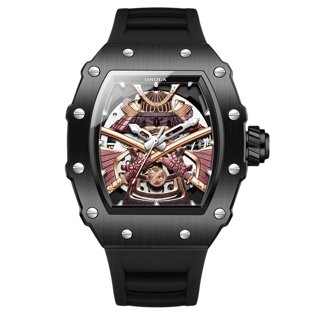 ONOLA Men Automatic Watch Luxury Brand Fashion Luminous Waterproof Mechanical Watches Men Military Sports Watches Gifts for Men