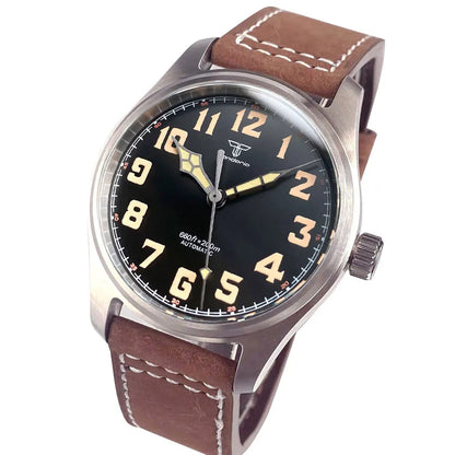 39mm Pilot Aviator Diving Watches Miyota8215 Automatic Mechanical Watch for Men 20BAR Waterproof Sapphire Crystal 316L Steel