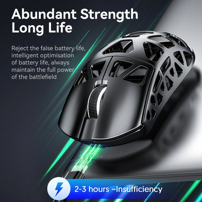 ATTACK SHARK R3 Gaming Mouse Magnesium Alloy Honeycomb, Ultra-Lightweight 8K Hz, PAW3395 Sensor, 26000 DPI, Ergonomic Shell