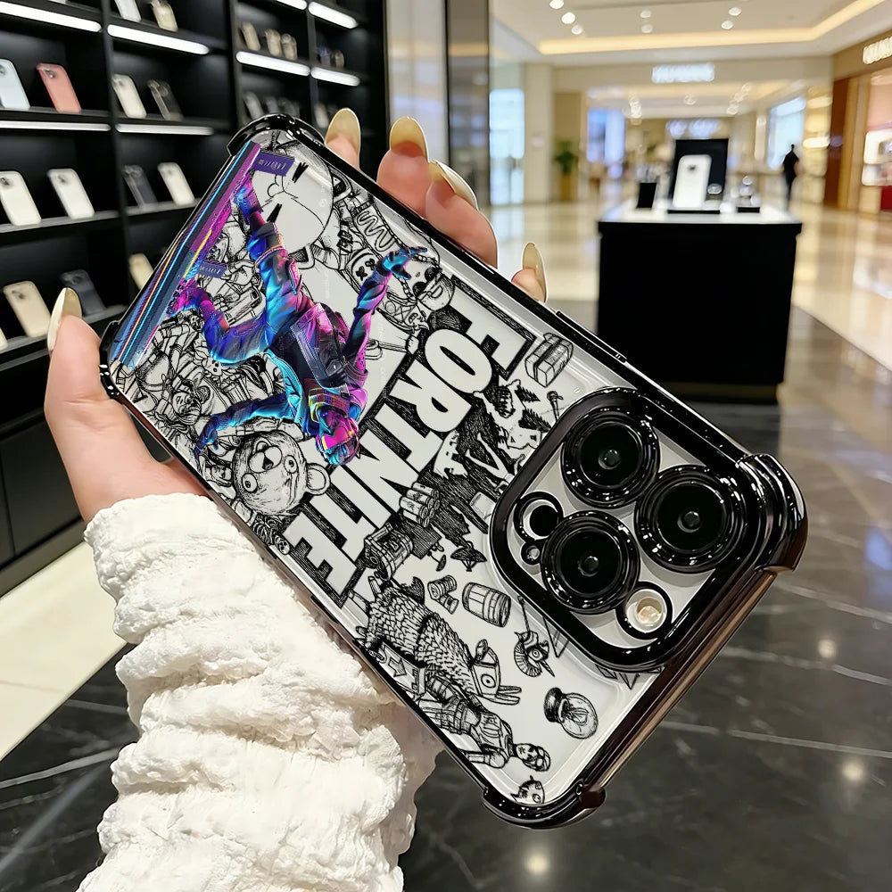 Popular Game FortniteS Plating Phone Case For Samsung A37 A57 A07 A36 A16 A35 A55 A25 A26 A05s A15 A54 A34 A24 A14 A05 A04 4G 5G