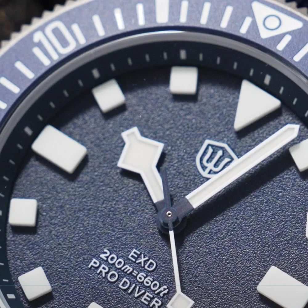 Watchdives EXD V2 40mm Titanium Watch Exchangeable X Design VH31 Sweep Second Movement Quartz Watches Luminous Waterproof 200M