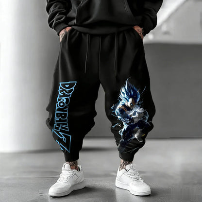 2026 Dragon Ball Vegeta Multi-color Leg Trousers Men's Women's Retro Trend Versatile Sports Jogging Fitness Outdoor Sports Wear