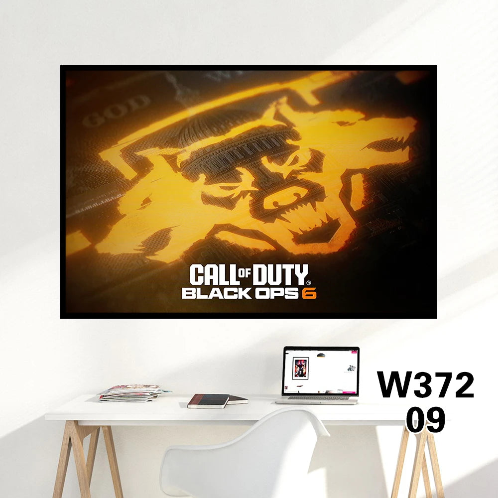 《Call of Duty: Black Ops 6》PS GAME Canvas Poster Call of Duty 21 HD large wall art decorative painting Home bedroom Decor gift