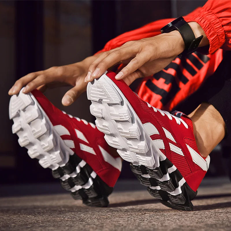 New Men's and Women's Running Shoes Breathable Casual Sneakers Anti-slip Vibration Comfortable Outdoor Sprots Walking Shoes36-48