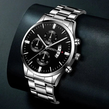 Mode Herrenuhr Luxus-Kalender-Quarz-Armbanduhr Business-Uhren Herrenuhr Herrenarmband