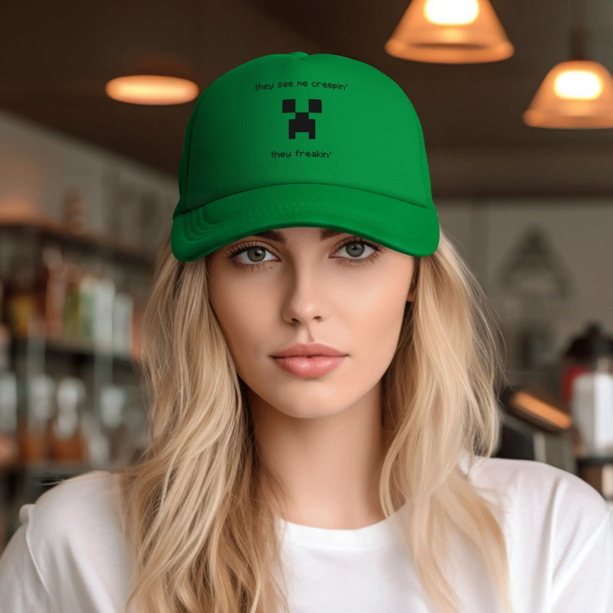Creepin Creepers für Erwachsene – Trucker-Cap, Mesh-Baseballkappe, Snapback-Kappen, Hüte, Sonnenhut, verstellbare Sonnenkappen, Sommer