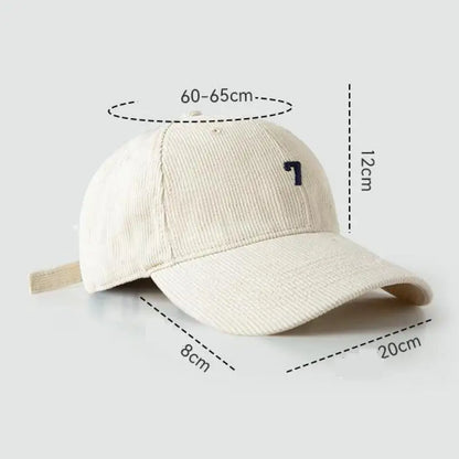 Winter 60-65 cm Large Size Corduroy Baseball Cap For Men Women Autumn Snapback Caps Big Head Dad Hat Gorra Bonnets Dropshipping